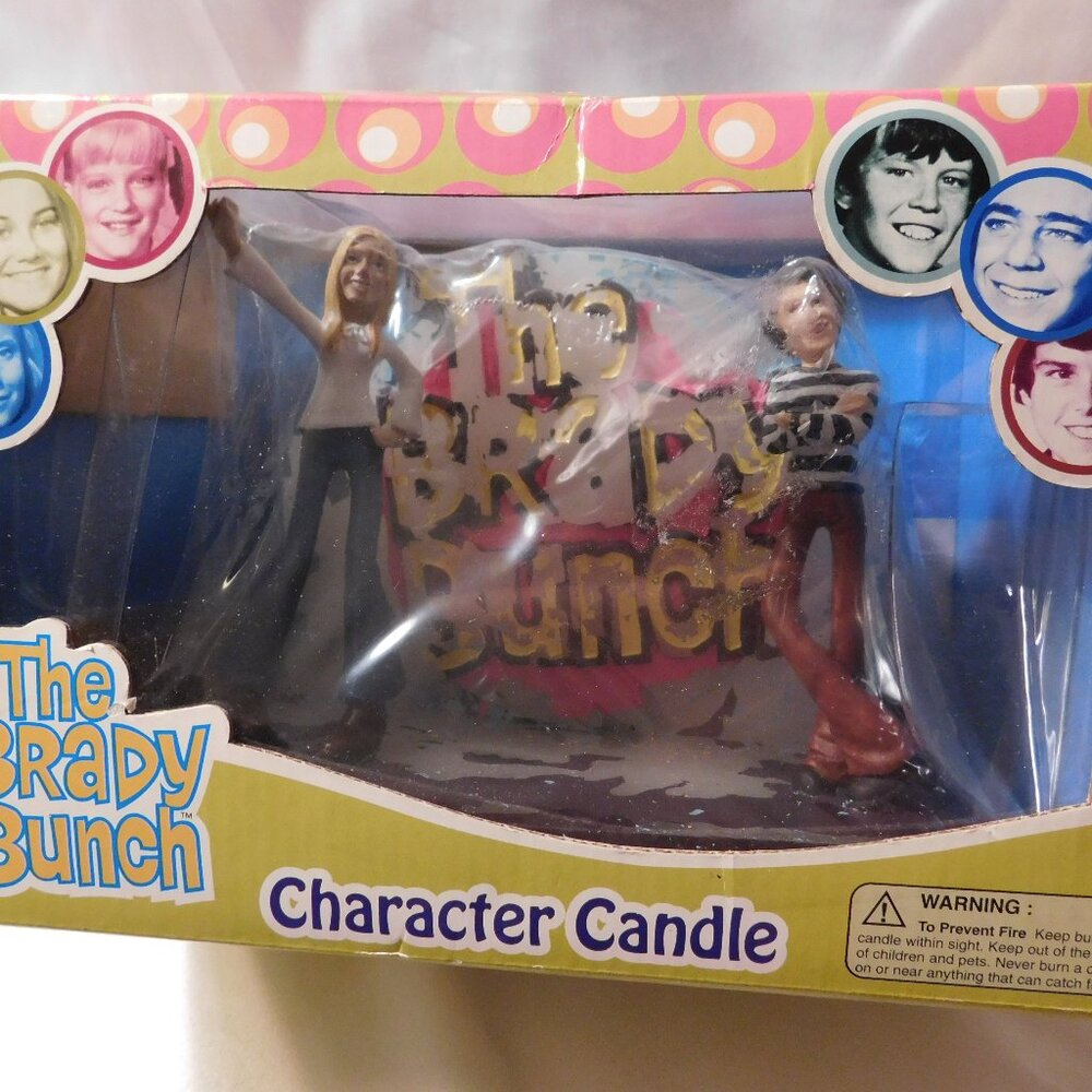 The Brandy Bunch Character Candle Greg and Marcia Vintage